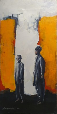 Arsalan Naqvi, 18 x 36 Inch, Acrylic on Canvas, Figurative Painting, AC-ARN-111